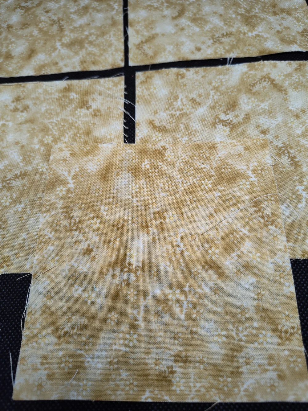 7 4.50 INCH Sandy Floral Cotton Fabric SQUARES